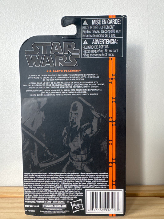 Star Wars Black Series #18 Darth Plagueis – Rare Sith Lord Figure – Hasbro– New Sealed