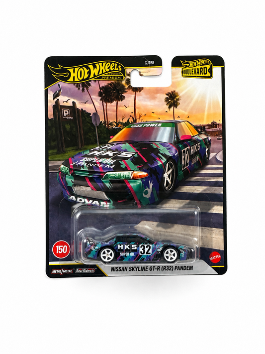 Hot Wheels Premium Boulevard #150 — Nissan Skyline GT-R (R32) Pandem HKS Livery