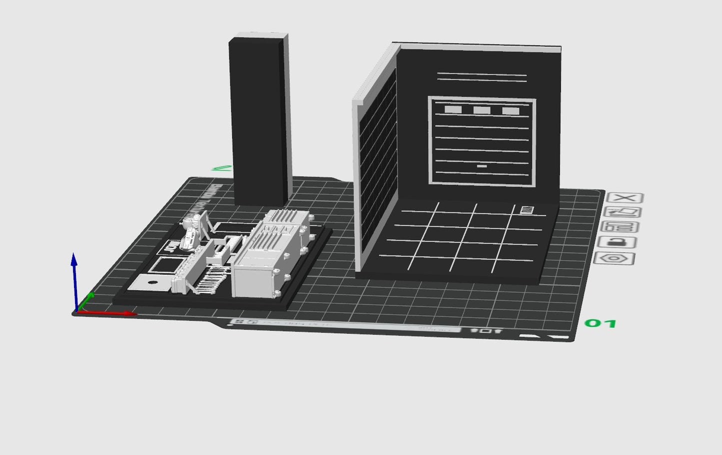 Garage Corner – Kit Découverte Couleur 3MF (1 Base + 1 Carte) 1:64