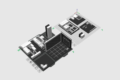 Garage Corner – Pack Complet Couleur 3MF (1 Base + 6 Cartes) 1:64