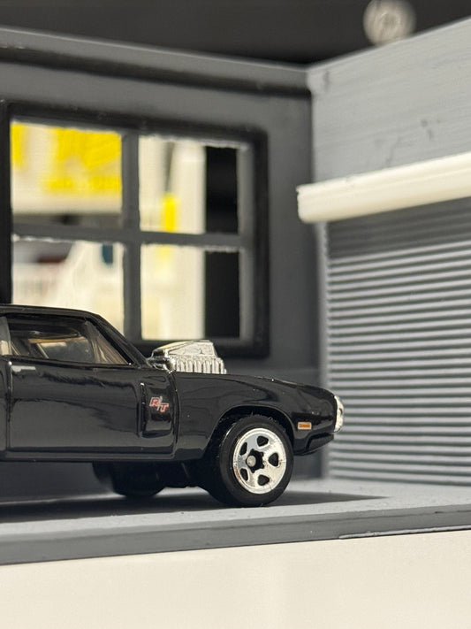Mini Garage Diorama 3D – Custom Display for Hot Wheels / Diecast 1:64 – Handmade Collector Piece