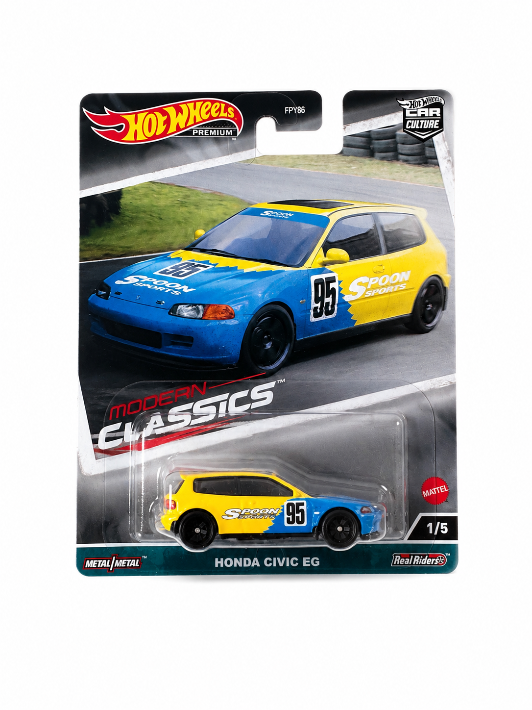 Hot Wheels Premium — Honda Civic EG Spoon Sports #1/5 — Real Riders