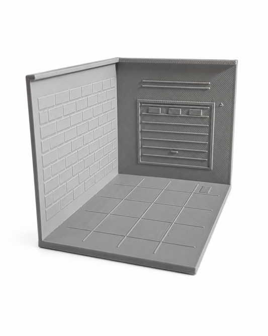Garage Corner Base – Fichier STL Numérique 1:64
