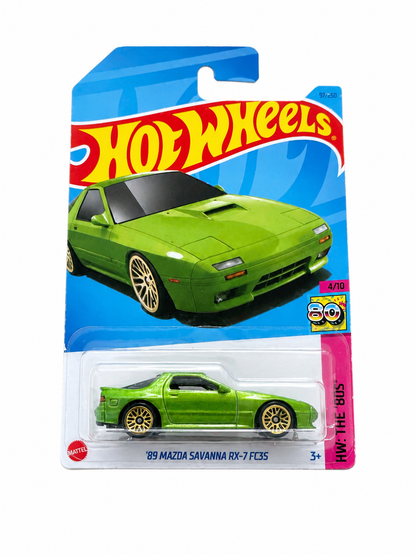 Hot Wheels '89 Mazda Savanna RX-7 FC3S — Lime Green | The 80's